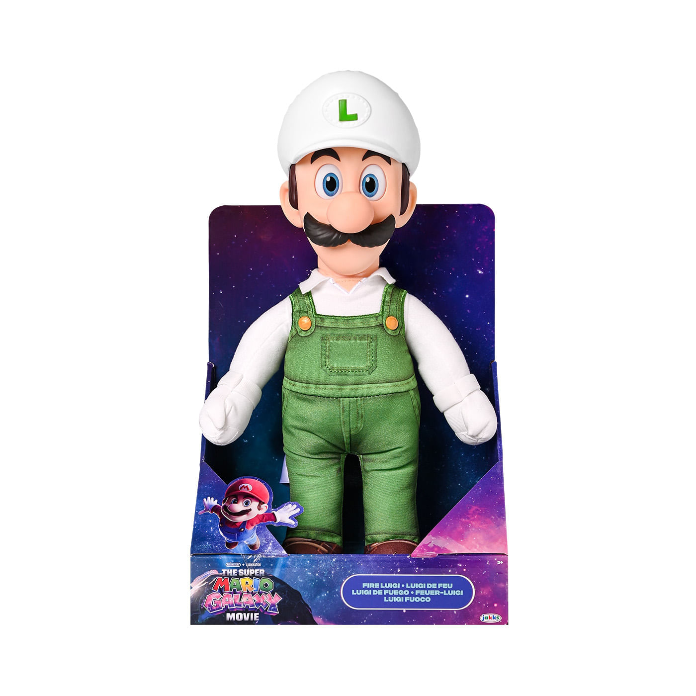 Figura Mario Bros Luigi de Fuego Jumbo