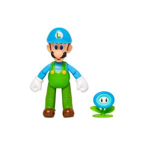 Figura Coleccionable Ice Luigi 4" Serie 46 Oficial Nintendo Mario Bros