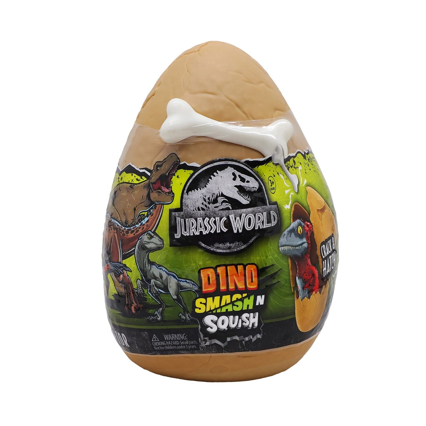 Huevo Sorpresa Dinosaurio Squishy Jurassic World 11cm - Naranja