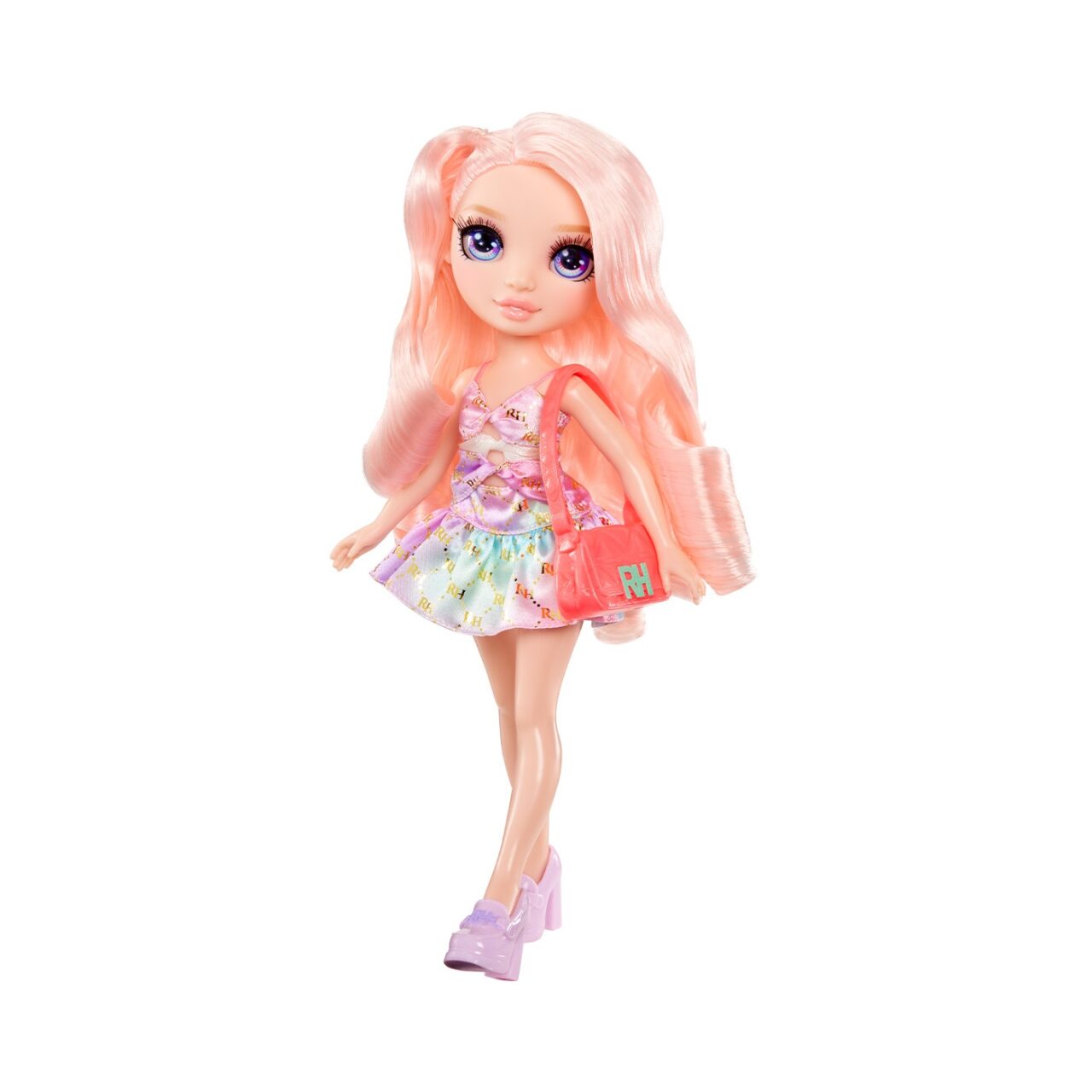 Muñeca Rainbow High Bella Fashion con Vestido Multicolor y Accesorios de Moda