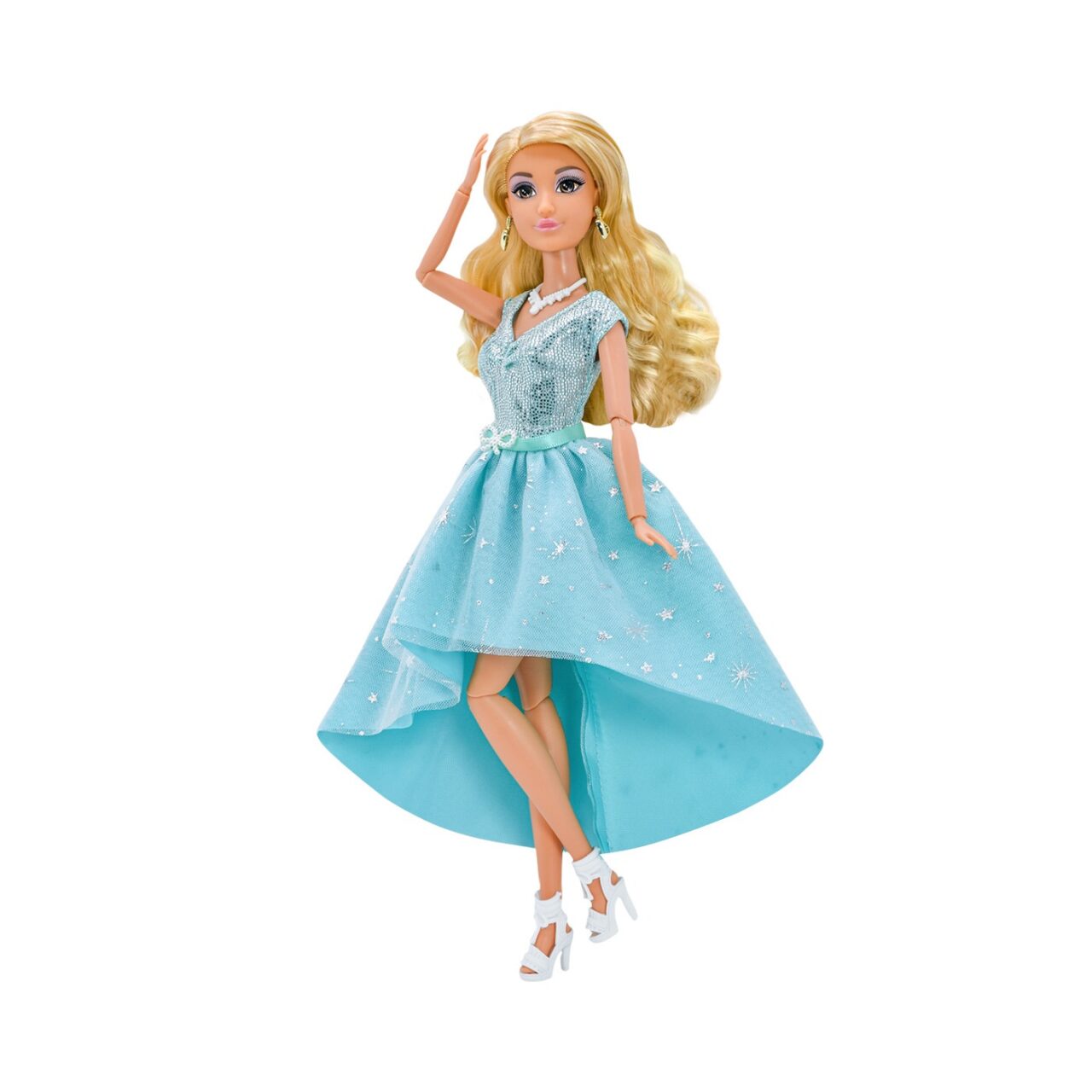 Muñeca Elegante Vestido Azul Anlily