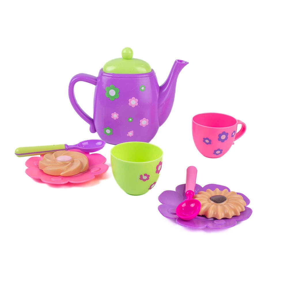 Set de Juego de Té Infantil Juguete de Imitación para Niñas