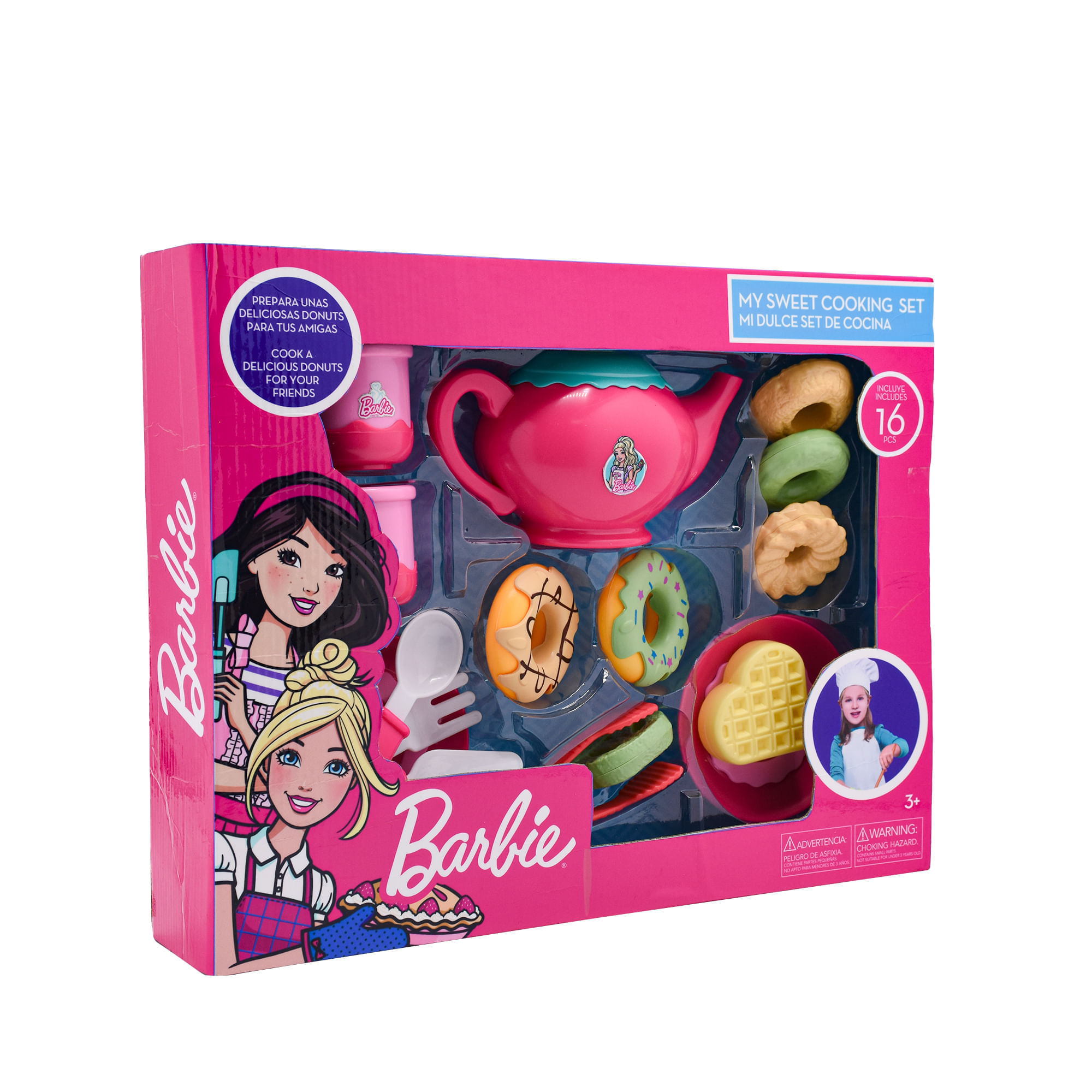 Set De Cocina 16 Piezas Barbie