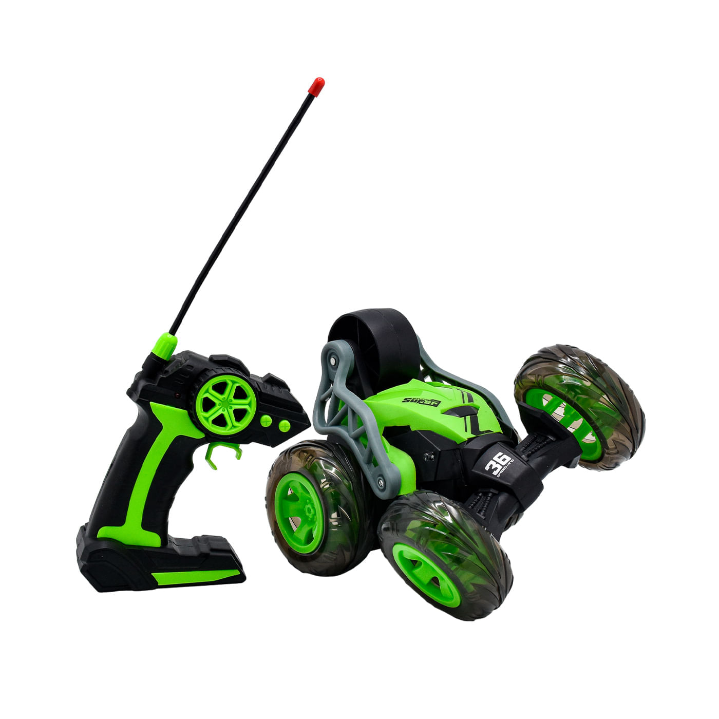 Carro a Control Remoto Brave Stunt Verde Toy Logic