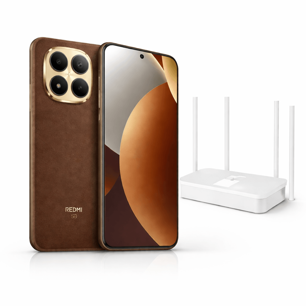 Celular Xiaomi Redmi Note 15 Pro+ 5G 12GB/512GB Brown + MI ROUTER AX1800