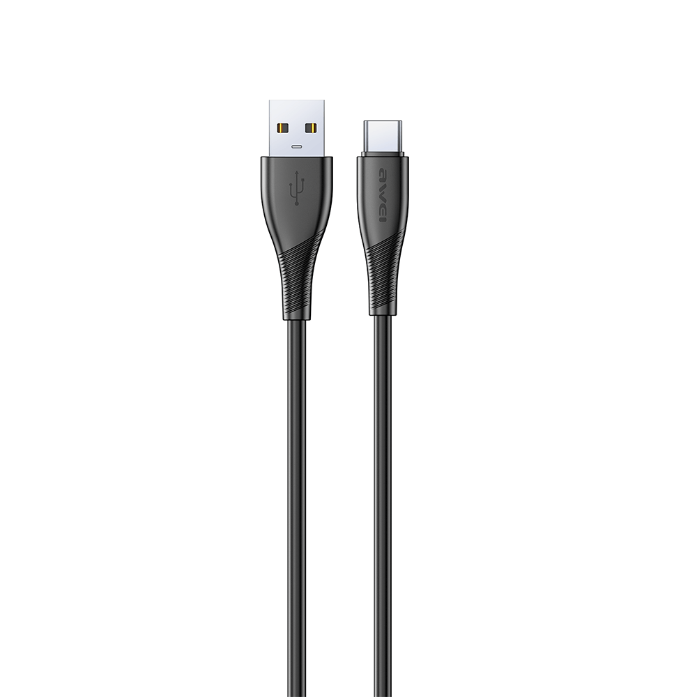 Cable AWEI USB a tipo C CL-182T Carga Rápida 3A 1 metro Negro