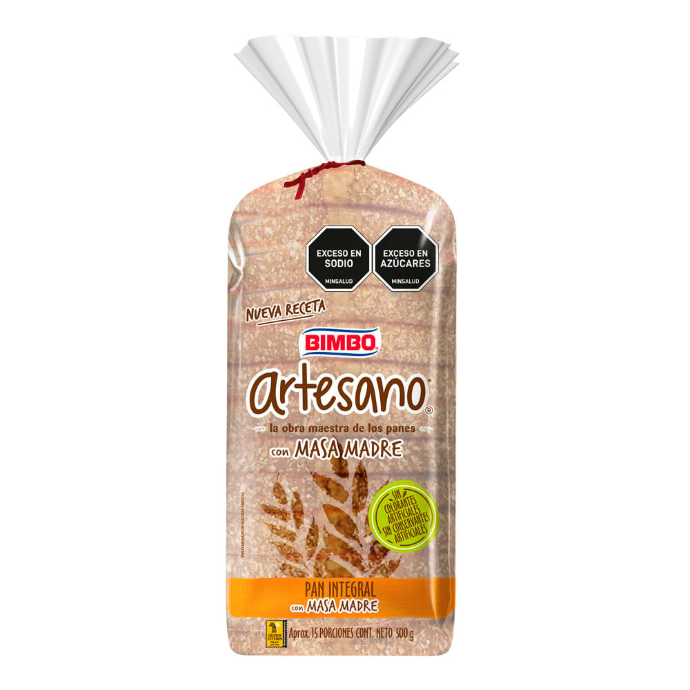 Pan Integral Artesano con Masa Madre 500g Bimbo