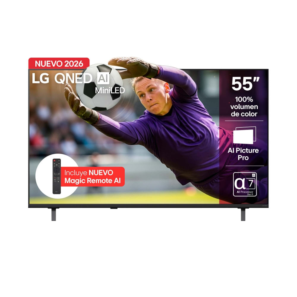 Smart TV HD 4K ULTRA 55" 55QNED70BSA Incluye control Magic