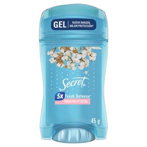 Desodorante Antitranspirante Mujer Secret en Gel Powder Protect Cotton 45 grs