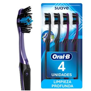 Cepillo de Dientes Oral-B Advanced 5 Acciones con Carbón 4 Und