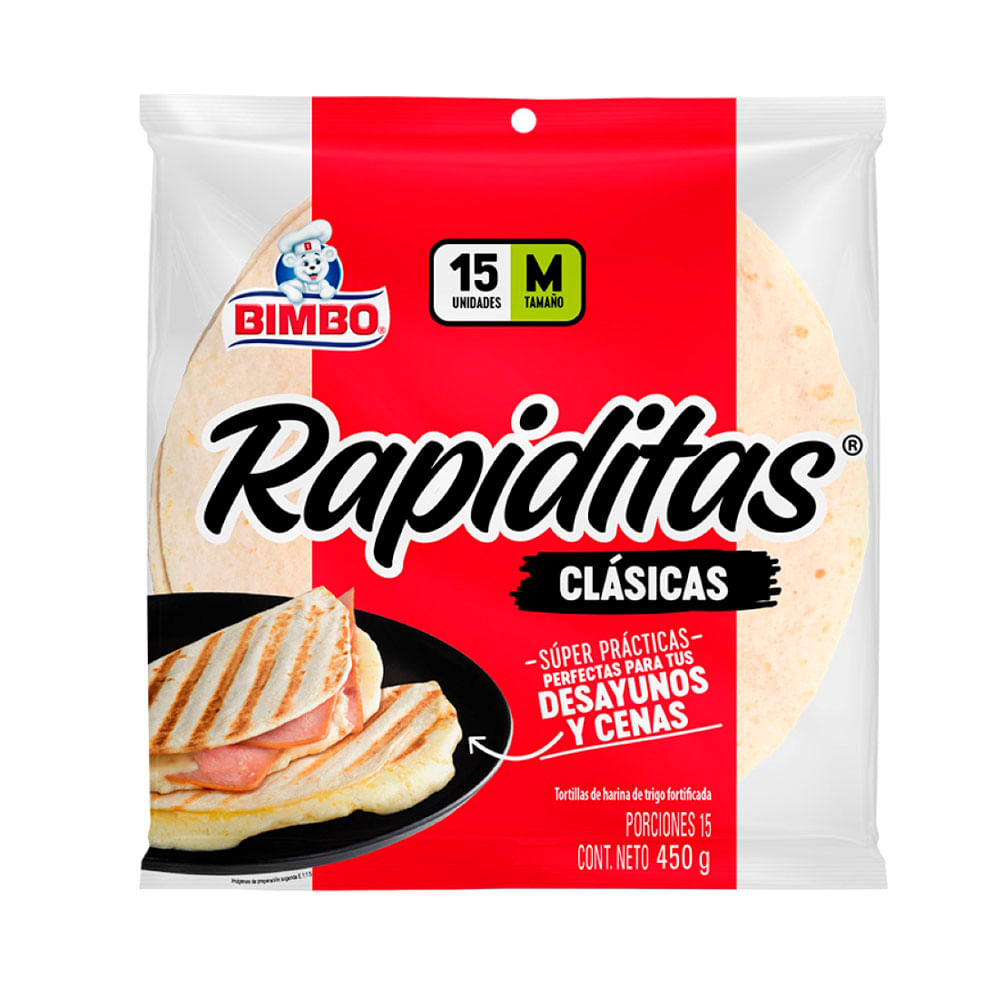 Tortillas blancas Bimbo 15 Und x 450g
