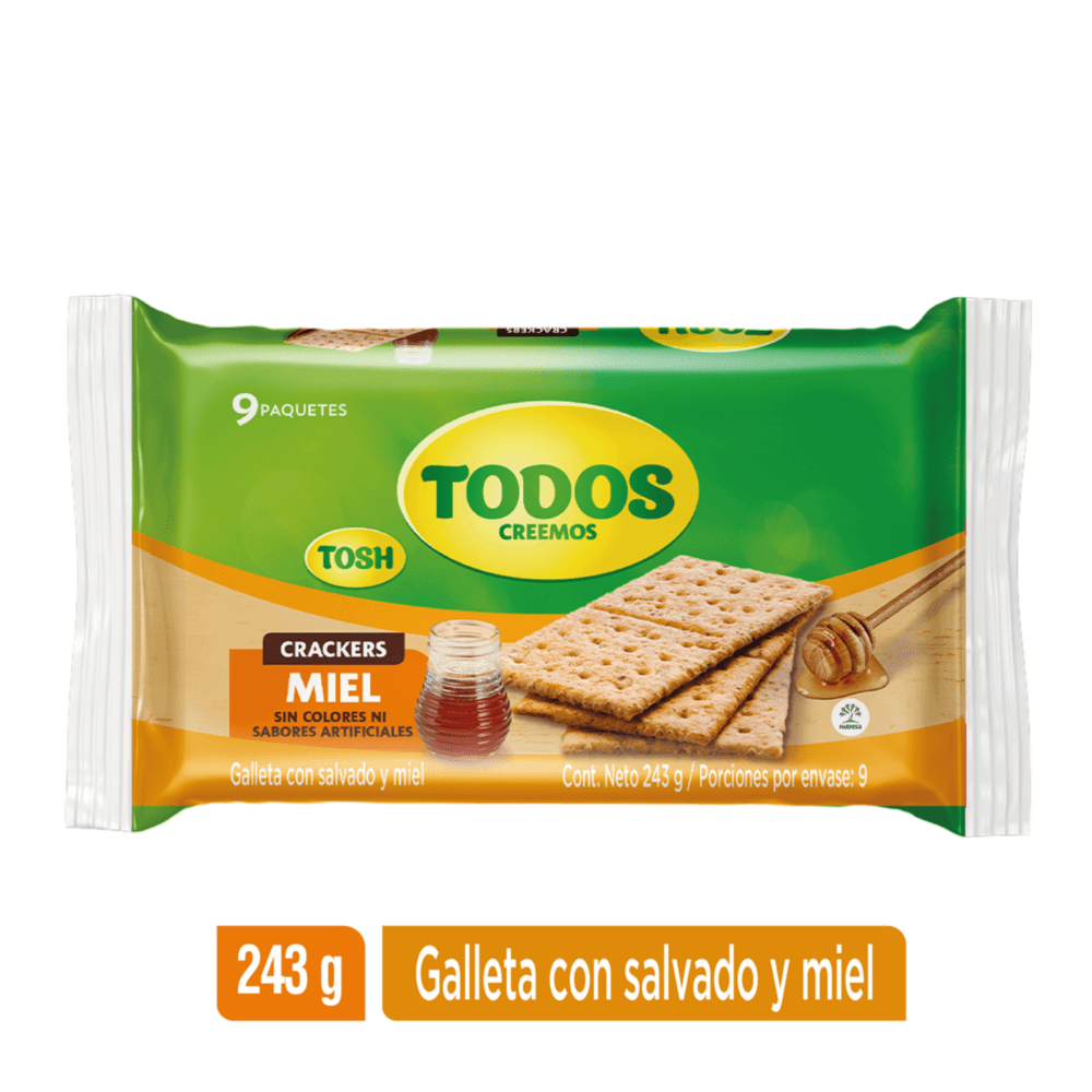 Galletas Tosh miel x9und x243g