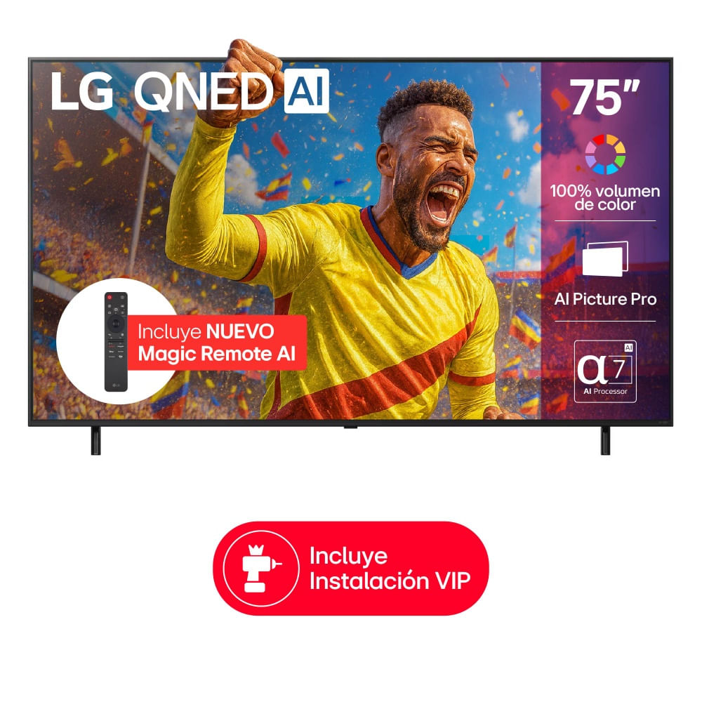 Smart TV LG QNED AI QNED80 4K de 75 pulgadas 2025