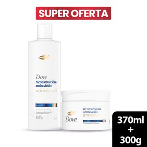 Shampoo Dove Reconstrucción 370ml + Tratamiento 300ml