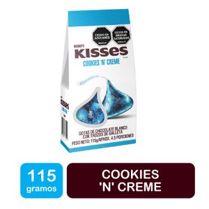 Dulce Hersheys kisses galletas crema estuche x 115 g