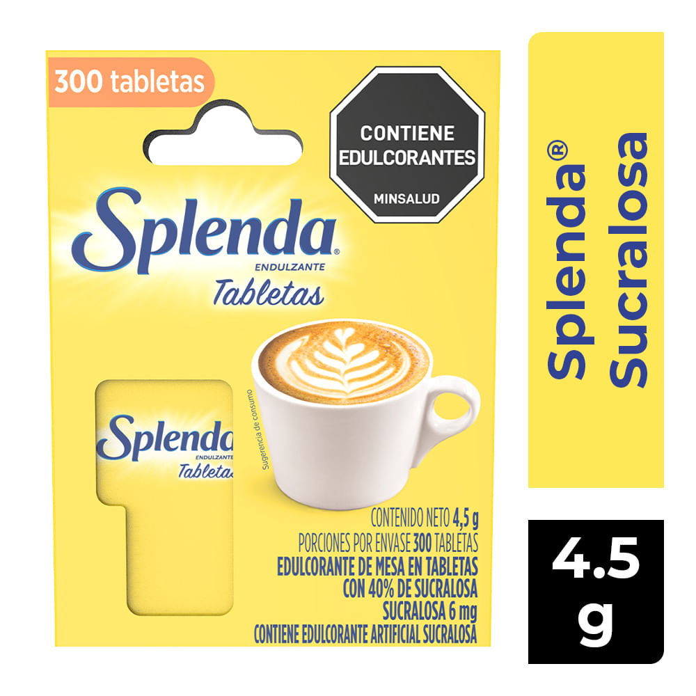 Endulzante Splenda 300 tabletas x4.5g