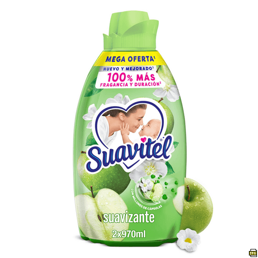 Suavizante Suavitel Frescura de Manzana 2x970ml