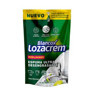 Desengrasante Blancox Lozacream Prelavado Espuma 500ml