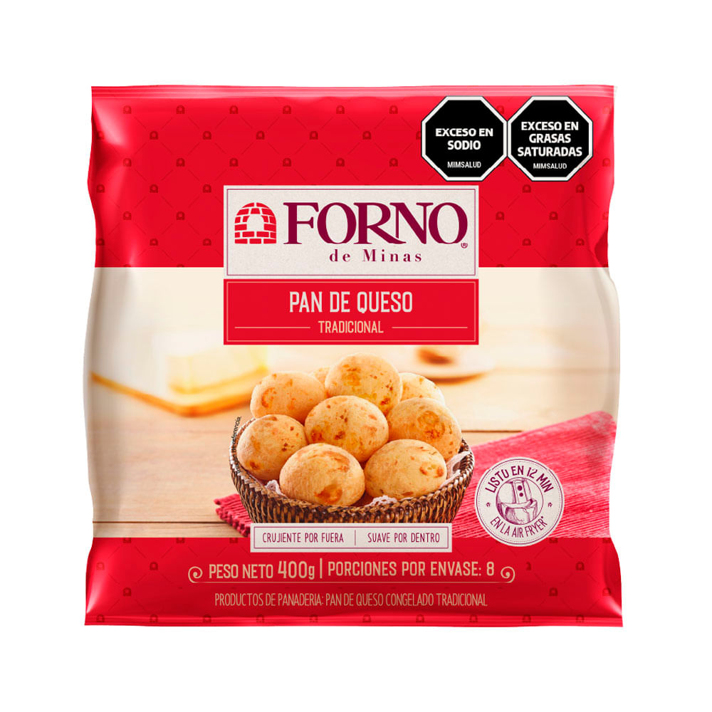 Pan de queso brasileño Forno Minas crudo x400g