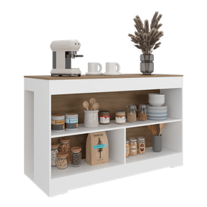 Barra de cocina Cuenca 88X138X60 RTA Blanco Fresno ZF
