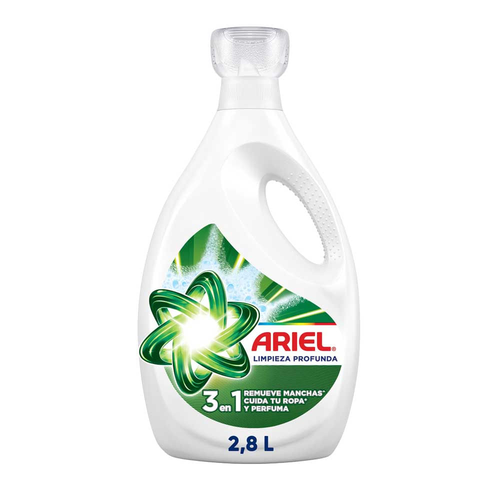 Detergente Líquido Ariel Limpieza Profunda 2.8L
