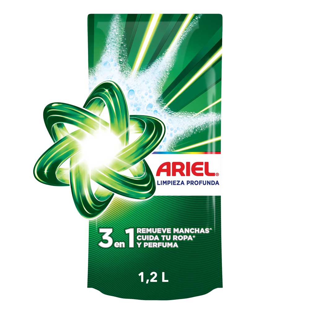 Detergente Líquido Ariel Doble Poder Concentrado de 1.2L