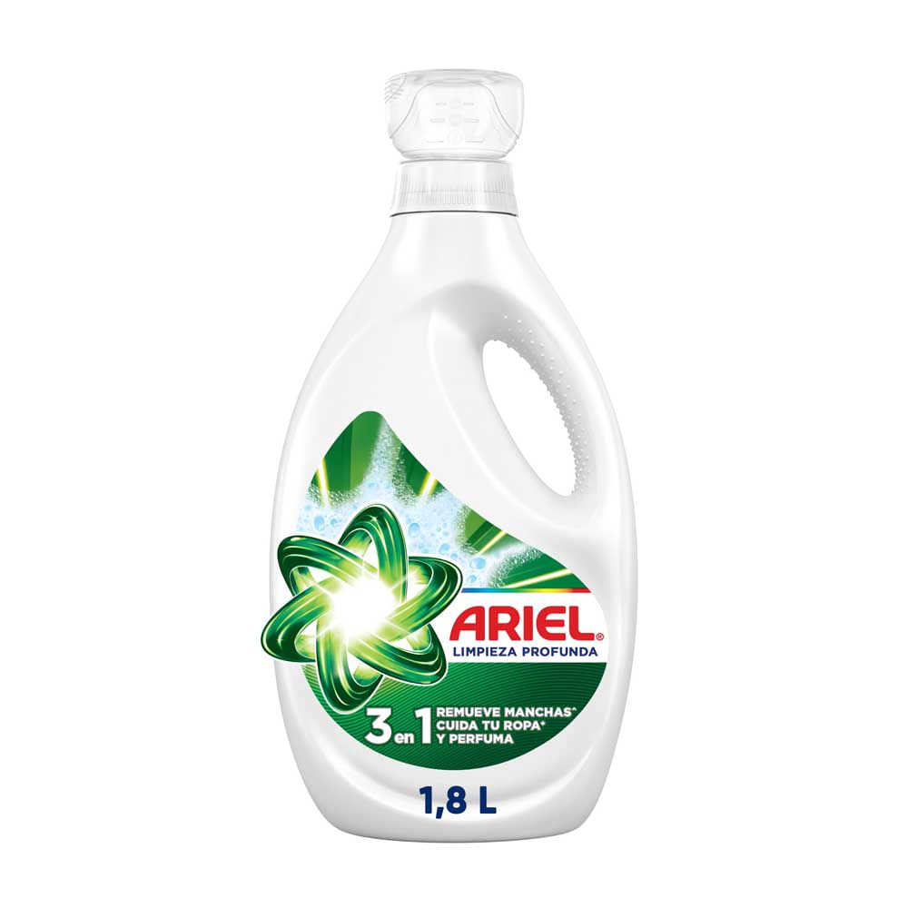 Detergente Líquido Ariel Limpieza Profunda 1.8L