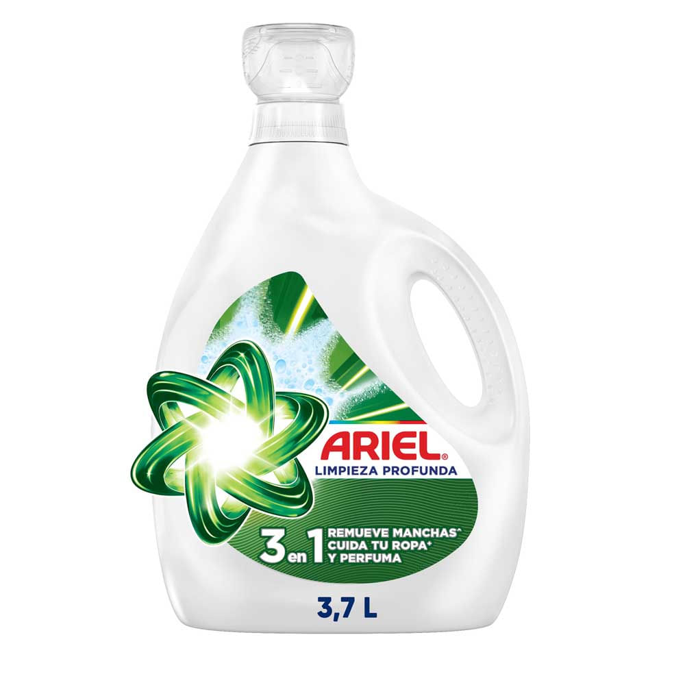 Detergente Líquido Ariel Limpieza Profunda 3.7L