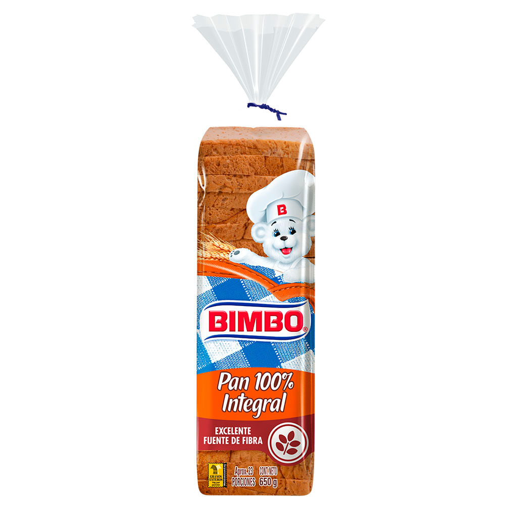 Pan 100% Integral Bimbo 650g