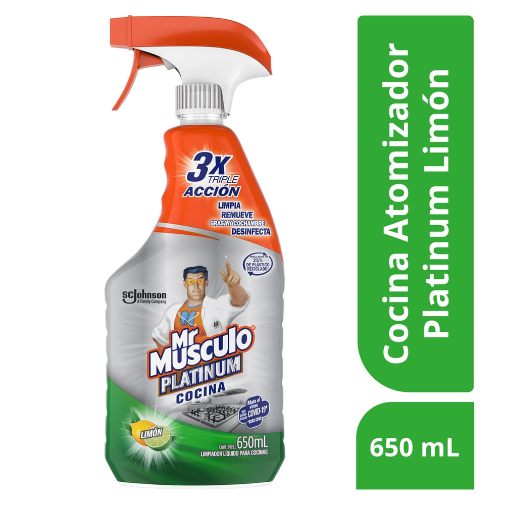 Limpiador Mr Musculo Platinum Cocina Grasa x650ml