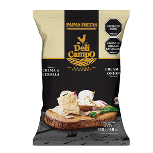 Papas Gourmet Crema y Cebolla deli Campo 115g