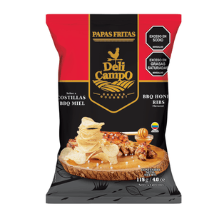 Papas Gourmet Costilla BBQ Miel deli Campo 115g