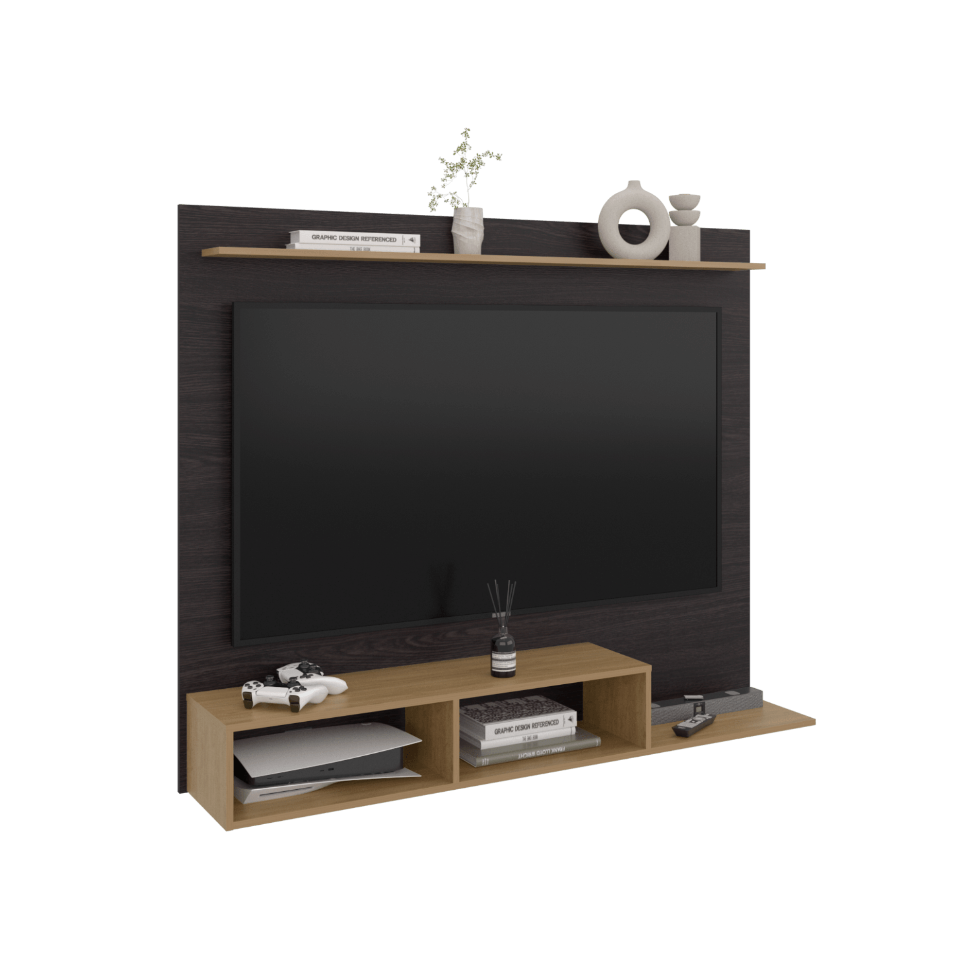 Panel Tv Munt 130X160X31 RTA Wengue Fresno ZF