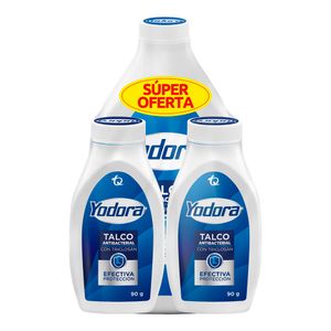 Talco Yodora Antibacterial Pack 300g +9gG +90g