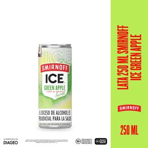 Cóctel Smirnoff Ice Green Apple lata x250ml