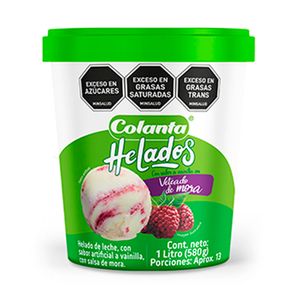 Helado Colanta vetado mora x500g