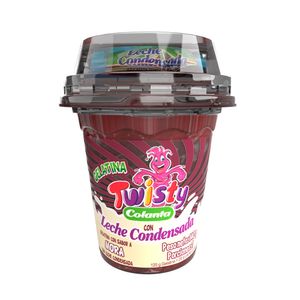 Gelatina Colanta Twisty mora x120g + leche condensada x20g