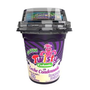 Gelatina Colanta Twisty uva x120g + leche condensada x20g