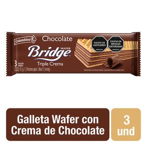 Galletas Bridge Wafer Chocolate Tri.Crema 45.5g