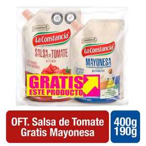 Salsa La Constancia Tomate 400g Mayonesax190g