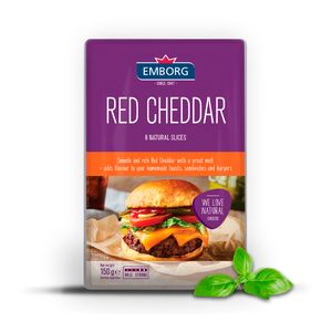 Queso Emborg Cheddar Rojo Tajado 8Und 150g