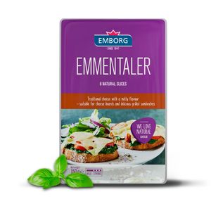Queso Emborg Emmentaler Tajado x8Und x150g