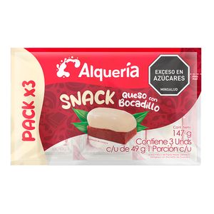 Queso Alqueria Snack Bocadillo 3Und 49g