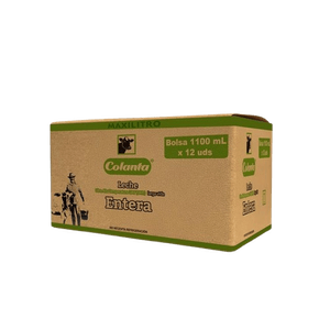 Leche Colanta Entera Bolsa x12Und x1100ml c/u