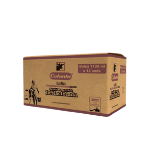 Leche Colanta Deslactosada Bolsa x12Und x1100ml c/u
