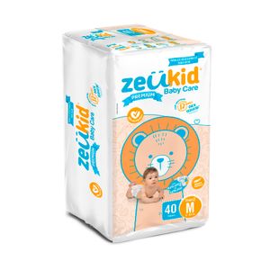 Pañales Zeukid Premium M 40Und