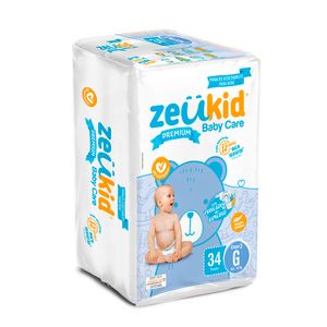 Pañales Zeukid Premium G 34Und
