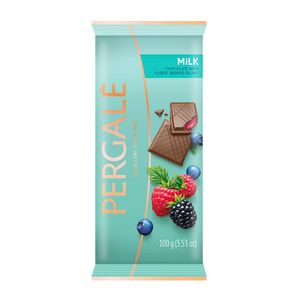 Tableta Chocolate Pergale Relleno Frutos Rojos 100g