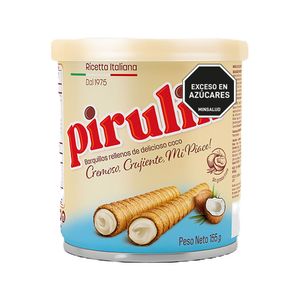 Barquillas Pirulin Rellenas Crema Coco 155g