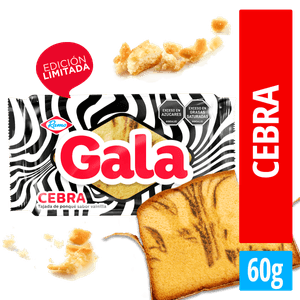 Ponque Gala Cebra Tajado 60g